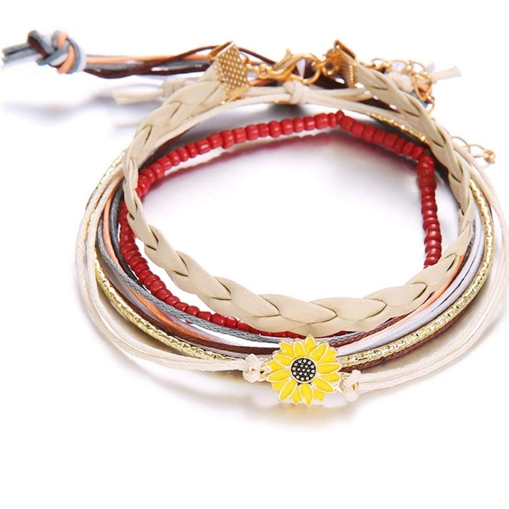 Sunflower / bracelet set